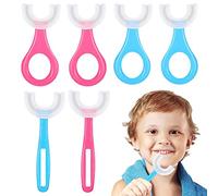 MIVAIUN 6 Pezzi Spazzolino da Denti a Forma di U per Bambini, Spazzolino da Denti per Bambini, Spazzolini da Denti per Allenamento, Spazzolino per Denti a Bocca Intera (2~12 anni)