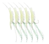 mivceklw Ami Da Pesce Gatto - 5 Pezzi Ami da Mare con Gamberetti Fosforescenti - Esche Da Per Pesce Gatto Persico Acqua Salata Lago Fiume Kayak
