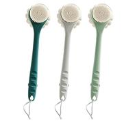 mivceklw Back Brushes for Showering, Long Handle Shower Scrubber, Ergonomic Double-Head Design, 360° Rotating Handle, Deep Exfoliation & Gentle Cleaning, for Women Men Home Travel