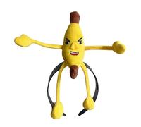 mivceklw Banana Headband Costume, Yellow Food Headband, Cute Cosplay Headwear, Photo Prop, Dress-Up Hat, Costume Accessory for Adult, Soft and Gentle Material