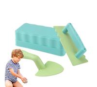 mivceklw Beach Sand Toys, Lightweight Summer Game Set for Kids, Educational Shovel And Brick Mold Kit for Poolside Play, Water Park, Travel, Sand Activity, Vacation Fun, 1 Set