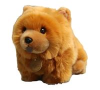 mivceklw Brown Chow Toy, Giocattoli di peluche per bambini e adulti, giocattolo Realistic Animal Hug for Boys Girls, Cuddly Bedtime Companion for Home Or Travel