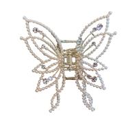 mivceklw Butterfly Hair Claw, Crystal Hair Jaws, Fashion Strong Hold Clip, Trendy Glitter Rhinestone Design, Durable Construction, Perfect for Weddings, Parties, Special Occasions