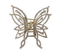 mivceklw Butterfly Hair Claw, Crystal Hair Jaws, Fashion Strong Hold Clip, Trendy Glitter Rhinestone Design, Durable Construction, Perfect for Weddings, Parties, Special Occasions
