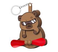 mivceklw Capybara Mini Hand Fan Keychain, manuale portatile Cooler con forte per viaggi, sport all'aperto, beach days, desk usse, and Summer Heat Reliefs, 4.53x1.57x5.12 pollici