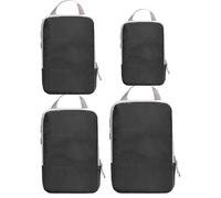 mivceklw Compression Packing Cubes, Travel Organizer Bags, Luggage Space, Expandable Zip Design, Lightweight Reusable Material, 4 Pieces Gray for Suitcase, Flight, Camping, Vacation, Backpacking