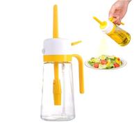 mivceklw Dispenser Olio Da Cucina,Bottiglia Dispenser Olio D'Oliva Con Pennello - Contenitore Aceto Utensile Cucina per Preparazione Alimenti Condimenti Insalate Cottura alla Griglia