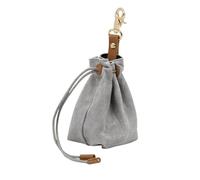 mivceklw Dog Treat Pouch, Training Treat Bag, Puppy Food Holder, Pet Train Pouch with Secure Drawstring Closure for a Smooth and Enjoyable Experience, 7,09 x 2,76 x 2,76 pollici, grigio, Se référer au
