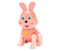 mivceklw Electronic Bunny Toy, Light-Up Walking Electric Animal, Blinking Eyes & Shaking Head, Interactive Toy for Kids, Home, Kindergarten, Nursery, 5.12x3.86x6.69in