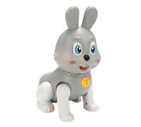 mivceklw Electronic Bunny Toy, Light-Up Walking Electric Animal, Blinking Eyes & Shaking Head, Interactive Toy for Kids, Home, Kindergarten, Nursery, 5.12x3.86x6.69in