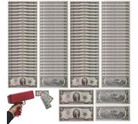 mivceklw Fake Dollar Bills, Prop Money Stack, Educational Play Notes Realistic Printed Design Compact Paper Simulation, Play Money for Pretend Games Learning Teens Kids Adults 5.91x2.44 inch