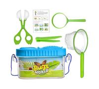 mivceklw Fly Catchers for Kids, Fly Collection Kit for Kid, Gabbia trasparente con built-in Viewer and Magnifier, Educational Outdoor Tool for Backyard Camping Beach Homeschool Classroom Activity Use