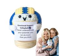 mivceklw Gancio Present, Motivational Support Toy, Inspirational Quote Decor, Soft Plush Ball, Motivational Message Accessory, Small Size for Home Office Desk Or Classroom, 1,57 pollici