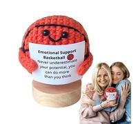 mivceklw Gancio Present, Motivational Support Toy, Inspirational Quote Decor, Soft Plush Ball, Motivational Message Accessory, Small Size for Home Office Desk Or Classroom, 1,57 pollici