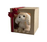 mivceklw Interactive Robotic Plush Dog, Soft Walking Barking Pet Toy, Tail Wagging Animal Friend for Kids Ages 0-5, Home, Classroom, Pretend Play, Learning Fun Gift, 5,12 x 3,94 pollici