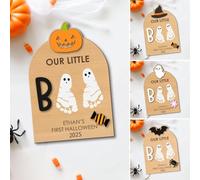 mivceklw Kit di impronta del piede per , Halloween per impronte del bambino, cuscinetto di impronte a mano, regalo per genitori, nascita, Natale