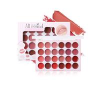 mivceklw Lip Gloss Palette, Lip Stain Tint, Portabled Moisturizing, Long Lasting Lipstick, 24 Color Makeup Set Perfect for Daily Wear and Special Occasions, 12g