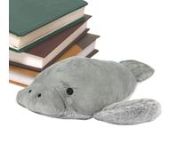 mivceklw Manatees Stuffed Animal, Simulation Sea Cow Plush Toy Pillow, Soft Sea Animal Doll, Cozy Hug Pillows Kids, Adults, All Ages, Bedroom Decoration, 11.81inches Grey