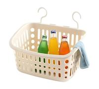 mivceklw Poolside Storage Basket, UV-Resistant Organizer with Cup Holder and Hooks, Outdoor Container for Towels Toys Water Bottles Drinks Swimming Accessories by The Pool Or Patio