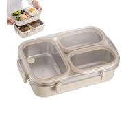 mivceklw Portavivande Per Bambini, Portapranzo In Acciaio Inossidabile, Portavivande 3 Scomparti Portatile per Bambini per Preparazione Pasti Viaggio Lavoro Picnic