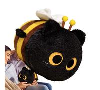 mivceklw Soft Plush Cat Toy, Bee Stuffed Animal, Cute Soft Doll with Adorable Hybrid Design and Kid Friendly Material for Bedroom, Car, and Sofa Decorations, 1 Piece