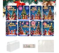 mivceklw Titoli di Natale per soldi, decorazioni in contanti, festivi soldi presenti, supporto per carte natalizie, 13 x 10 x 0,5 cm per Santa Money, Holiday Cash Card, Multicolor, Multicolor3, Se