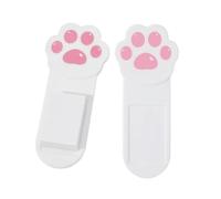 mivceklw Toilet Seat Lifter Tool, Kitten Design Handle, No-Touch Hygienic Lift Accessory, Strong Adhesive Attachment, 2-Pack Set, Bathroom Use, Home, Hotel, Public Restroom, 4.13 * 1.73 * 0.2in