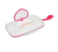 mivceklw Travel Wipes Case, Small Wet Wipes Container, Tessuto Handle Design, Dust-Proof Heart Shape Opening, Convenient for Mall Shopping & On-the-Go, 8.4 * 4.9 * 1.1in