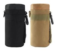 mivceklw Water Bottle Carrier, Adjustable Shoulder Strap Sling, Camouflage Printed Bottle Holder, Lightweight Sturdy Design, Easy Carry Sports Accessory, 7.08 x 3.54in
