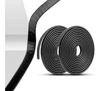MIVIDE 2 Pezzi Protezione Portiera Auto 10M, Paracolpi Portiere Auto Nero Forma a U, Parabordo Portiere Auto in Gomma per Berlina, Camion, SUV, ATV, Barche
