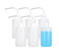 MIVIDE 6 Pezzi Bottiglie di Plastica da Spremere, Flaconi 250 ml Plastica con Imboccatura Stretta, Annaffiatoi in Plastica per Piante, Laboratori, Giardino, Lavaggio di Tatuaggi