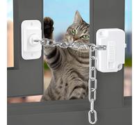 MIVITOOM Fusibile per finestre per bambini, 2 pezzi, catena per porte senza fori, per finestre, armadi e cassetti, sicurezza per bambini per serrature di finestre, serrature per armadi e porte