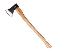 Mivos Ascia Lunga 1600 g per Taglio di Legno - Lunghezza 93 cm - Spaccalegna con Testa in Acciaio e Manico in Legno di Hickory - Granda Accetta da Spacco Universale per Giardino e Foresta