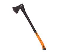 Mivos Ascia Lunga 1600 g per Taglio di Legno/Lunghezza 93 cm/Spaccalegna con Testa in Acciaio e Manico in Fibra di Vetro/Granda Accetta da Spacco Universale per Giardino e Foresta