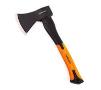 Mivos Ascia Spaccalegna di Legno 600 g/Accetta da Taglio con Testa in Acciaio e Manico in Fibra di Vetro/Ascia Universale per Giardino e Campeggio/Piccola Ascia Manuale da Spacco