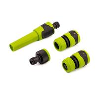 MIVOS Attrezzatura di base con parti di collegamento per tubo da 1/2" (13 mm) - Kit di irrigazione con ugello spray - Raccordo rubinetto - Raccordo tubo - Kit di avviamento per irrigazione