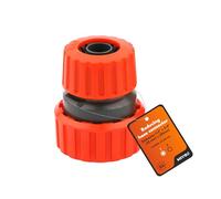 MIVOS Connettore per Tubi da 1/2" e 3/4" - Giunto di Riduzione per Tubi da Giardino - Riparatore - Giunto per Tubo dell'Acqua da 1/2 pollici (13 mm) a 3/4 pollici (19 mm) - Made in EU