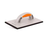 Mivos Frattazzo in Plastica per Piastrelle/Fughe - 280 x 140 x 8 mm - Frattone con Rivestimento in Gomma Cellulosa Nera da 8 mm - Cazzuola in Gomma per Muratori e Piastrelle