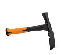 Mivos Martello da Muratore 600 g - Martello Professionale con Testa Forgiata in Acciaio e Manico in Fibra di Vetro - Forma Berlinese - DIN 5108