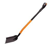Mivos Pala Ergonomica da Giardino in Acciaio al Carbonio Temprato - Lunghezza 124 cm - Badile da Scavo per Costruzione e Giardinaggio - Pala da Sabbia Quadrata - Prodotto in UE