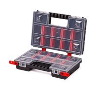 Mivos Scatola di assortimento bifacciale da 12" per accessori e piccole parti - a 2 lati 287 x 186 x 100 mm - Scatola a vite con 24 scomparti per la conservazione - Made in EU