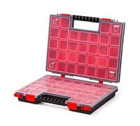 Mivos Scatola di Assortimento Su Entrambi i Lati, 399 x 303 x 100 mm, Con 42 Scomparti per Piccole Parti, Robusta per Viti e Accessori, Ideale per Officina - Made in EU