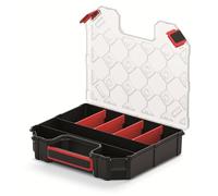 Mivos Scatola portaoggetti 284 x 243 x 60 mm - per accessori e piccoli oggetti - con chiusura a vite e 8 scomparti regolabili - Scatola per smistamento - Made in EU