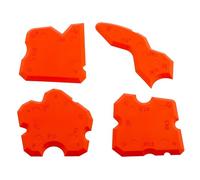 MIVOS Set 4 pezzi per levigare le fughe - Set per rimuovere le fughe in silicone e acrilico - Raschietto per fughe in piastrelle - Rimuovi fughe in silicone