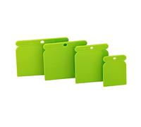 Mivos Set di 4 spatole giapponesi - Set di spatole in plastica giapponese - Set di mastice per corpo - Set di riempitivi leviganti - Flessibili e resistenti agli acidi - 50 mm 70 mm 95 mm 115 mm