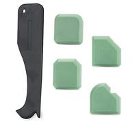 Mivos Set di spazzole per fughe in silicone, acrilico/multifunzione per la riparazione delle piastrelle, strumenti di guarnizione di fughe, fessure e spatole per fughe in silicone