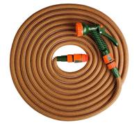 Mivos Tubo flessibile per acqua da giardino estensibile fino a 40 m di lunghezza - per rubinetti da 1/2 e 3/4 pollici - Tubo leggero con doccetta, attacco per rubinetto rapido - Tubo flessibile per