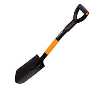 MIVOS Vanga a Punta in Acciaio Temprato - 75 cm - Mini Vanga Con Manico in Metallo e Manico a D - Pala da Giardino - Piccola per Lavori di Giardinaggio e Costruzione - Made in EU