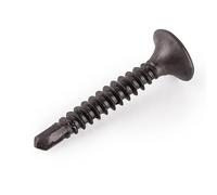 MIVOS Viti autofilettanti fosfatate nere - 25x3,5 mm - 200 pezzi - Viti di montaggio - per cartongesso, profili in acciaio - per cartongesso fibrato