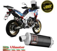 Impianto Di Scarico MIVV DAKAR NERO OVAL E5 HONDA AFRICA TWIN 1100 2020 > 2023